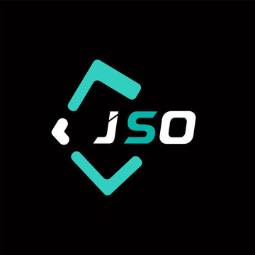 JSO creative minimalist letter logo. JSO unique vector initials alphabet letter logo design