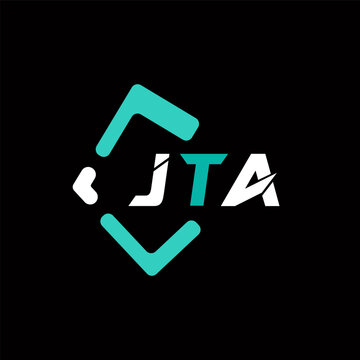 JTA creative minimalist letter logo. JTA unique vector initials alphabet letter logo design