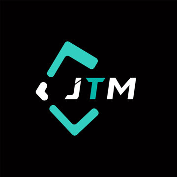 JTM creative minimalist letter logo. JTM unique vector initials alphabet letter logo design