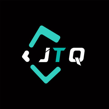JTQ creative minimalist letter logo. JTQ unique vector initials alphabet letter logo design