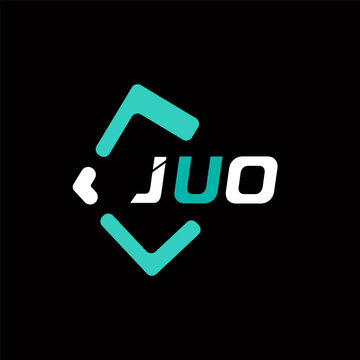 JUO creative minimalist letter logo. JUO unique vector initials alphabet letter logo design