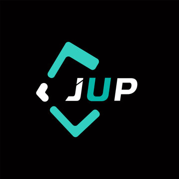 JUP creative minimalist letter logo. JUP unique vector initials alphabet letter logo design