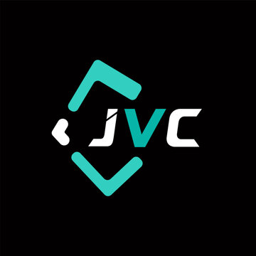 JVC creative minimalist letter logo. JVC unique vector initials alphabet letter logo design