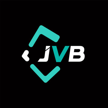 JVB creative minimalist letter logo. JVB unique vector initials alphabet letter logo design