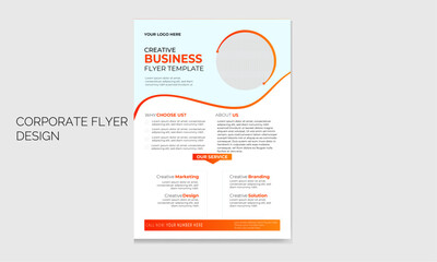 Business Flyer Corporate Flyer Template Geometric shape Flyer Circle Abstract Colorful concepts