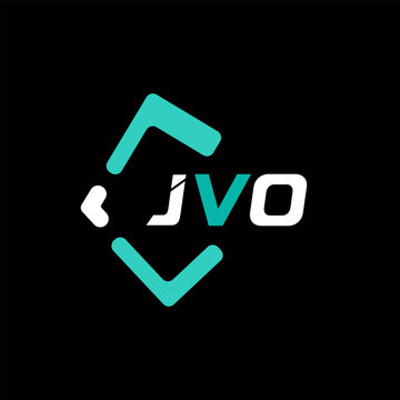 JVO creative minimalist letter logo. JVO unique vector initials alphabet letter logo design