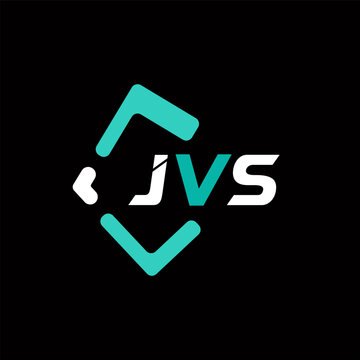 JVS creative minimalist letter logo. JVS unique vector initials alphabet letter logo design