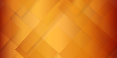 Poster - Abstract modern orange and yellow pattern geometric luxury gradient line background random square shape design. 3d shadow effects, modern design template background. layered geometric triangle shapes.