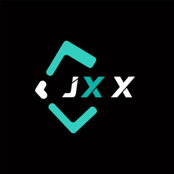 JXX creative minimalist letter logo. JXX unique vector initials alphabet letter logo design