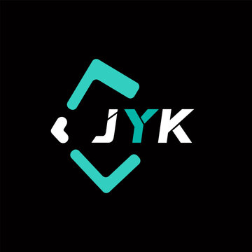 JYK creative minimalist letter logo. JYK unique vector initials alphabet letter logo design