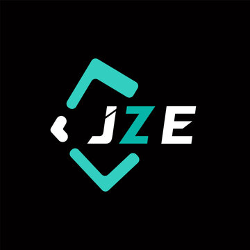 JZE creative minimalist letter logo. JZE unique vector initials alphabet letter logo design