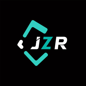 JZR creative minimalist letter logo. JZR unique vector initials alphabet letter logo design