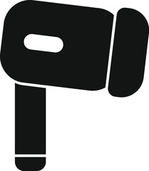 Poster - hair dryer blowing hot air, a simple yet effective tool for styling hair