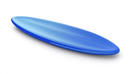 Wall Mural - A sleek blue surfboard designed for riding waves in water sports.