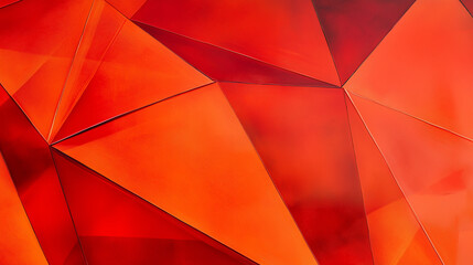 Poster - Vibrant metacrylic wall decor featuring geometric orange patterns in artistic design located in a modern interior space