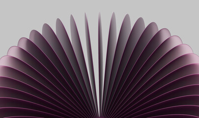 Fototapete - Abstract Digital Art: Overlapping Purple Ellipses with Smooth Gradient on a Gray Background