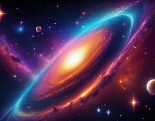 cosmic galaxy outer space abstract background concept