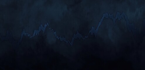 Aufkleber - Abstract dark background with jagged lines resembling a waveform or graph.