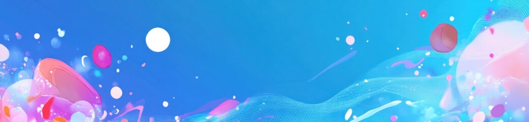 Poster - Abstract digital artwork featuring vibrant colors and fluid shapes.