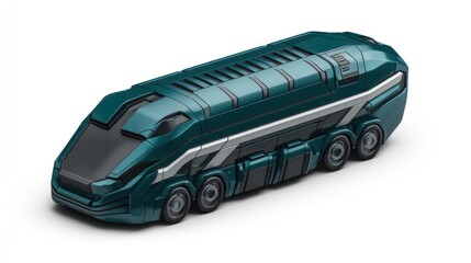 Aufkleber - A futuristic, streamlined vehicle design with a sleek, aerodynamic shape.
