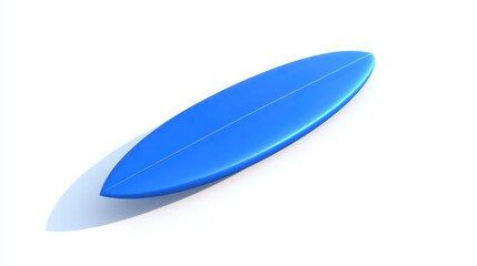 Fototapete - A blue surfboard designed for riding waves on the ocean.