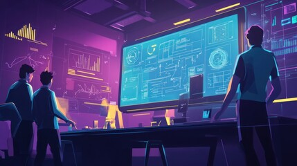 Poster - Teamwork in Data Analysis: A Futuristic Tech Control Room