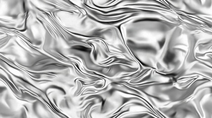 silver metallic liquid material or fabric