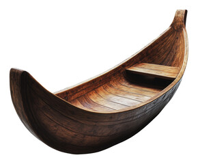 PNG Wooden boat crafted with traditional techniques