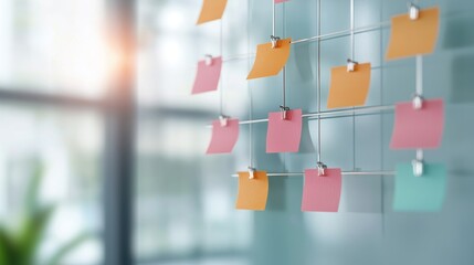 Poster - A close up shot of a whiteboard filled with business plans, flowcharts, and strategies, representing the planning and execution required for successful entrepreneurship.