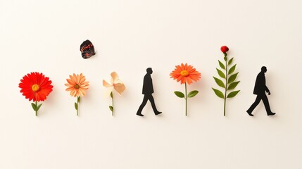 Poster - A montage of photos showcasing the different stages of human life, from infancy to old age, celebrating life journey.
