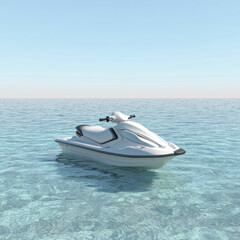 Poster - Jet Ski Isolated