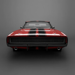 Poster - Muscle Car Isolated