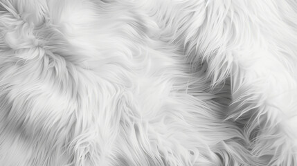 Canvas Print - White Fur Texture