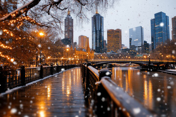 Wall Mural - Melbourne In Winter