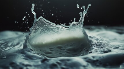 Poster - Dynamic water splash studio photography abstract close-up fluid motion and aesthetics