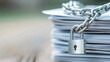 © Bonsales - Securing vital documents with chains and locks for maximum data protection and privacy