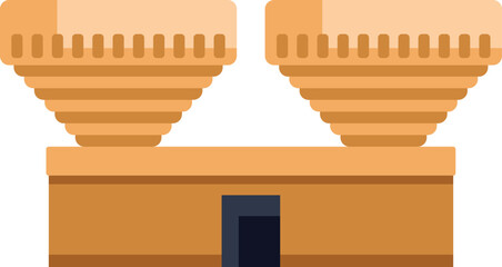 Poster - This balance scale is comparing two sides representing equality and justice