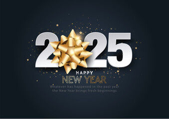 Wall Mural - 2025 Happy New Year club poster Background for your Flyers and Greetings Card graphic or new year themed party invitations. abstract vector illustration design