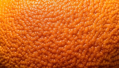 Poster - Macro Close-Up of Vibrant Orange Peel Texture Showing Natural Details, Perfect for Skincare, Citrus Themed Designs, Vitamin C Concepts, or Organic Fruit Advertisements