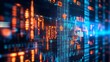 © ShadowHero - Abstract glowing currency data streams forming a dynamic business pattern