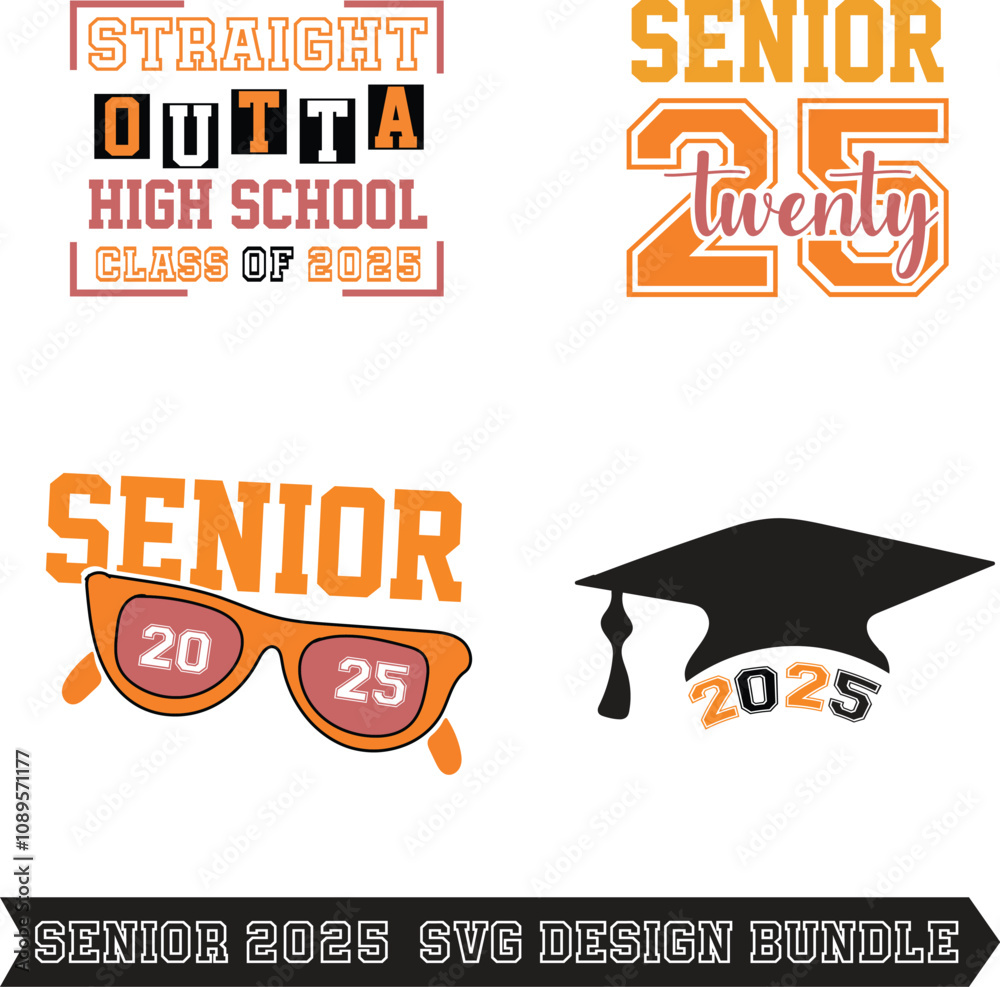 Senior 2025 SVG Design Senior Class of 2025 svg, Graduation Design 2025 ...