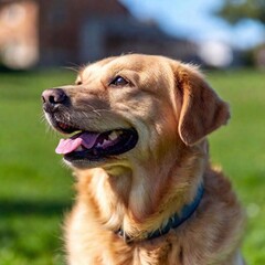 Poster - dog in the park