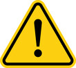 © Volodymyr - Warning Dangerous attention icon set, danger symbol, Warning icon. Yellow, Red caution warn in eps or png. Warning sign with exclamation mark vector.
