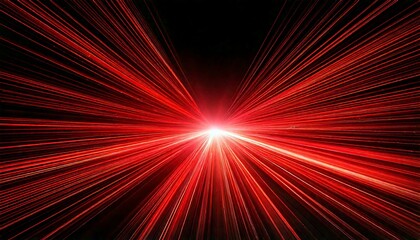 A red light is shining on a black background. The light is very bright and it looks like it is coming from a camera flash