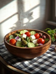 Wall Mural - Vegetables in Wooden Bowl