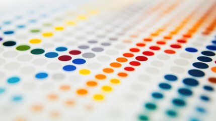 Poster - Abstract Colorful Dots Pattern Background with Varied Hues and Shades, Featuring Paint Dabs, Circles, and Gradients, Perfect for Design and Art Projects
