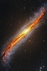 Wall Mural - distant galaxy cosmic light show, abstract space view