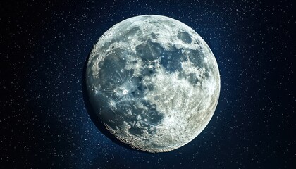 Wall Mural - Exploring a Glowing Moon: An Astronaut's Journey