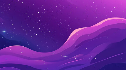 Wall Mural - a purple starry sky background with stars and nebula in space, purple galaxy texture for design or p