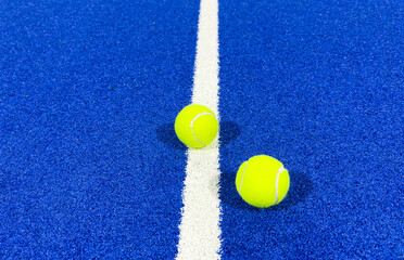 Wall Mural - view of a paddle tennis court